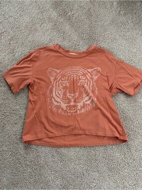 Altar’d State Orange Tiger Graphic T‑Shirt